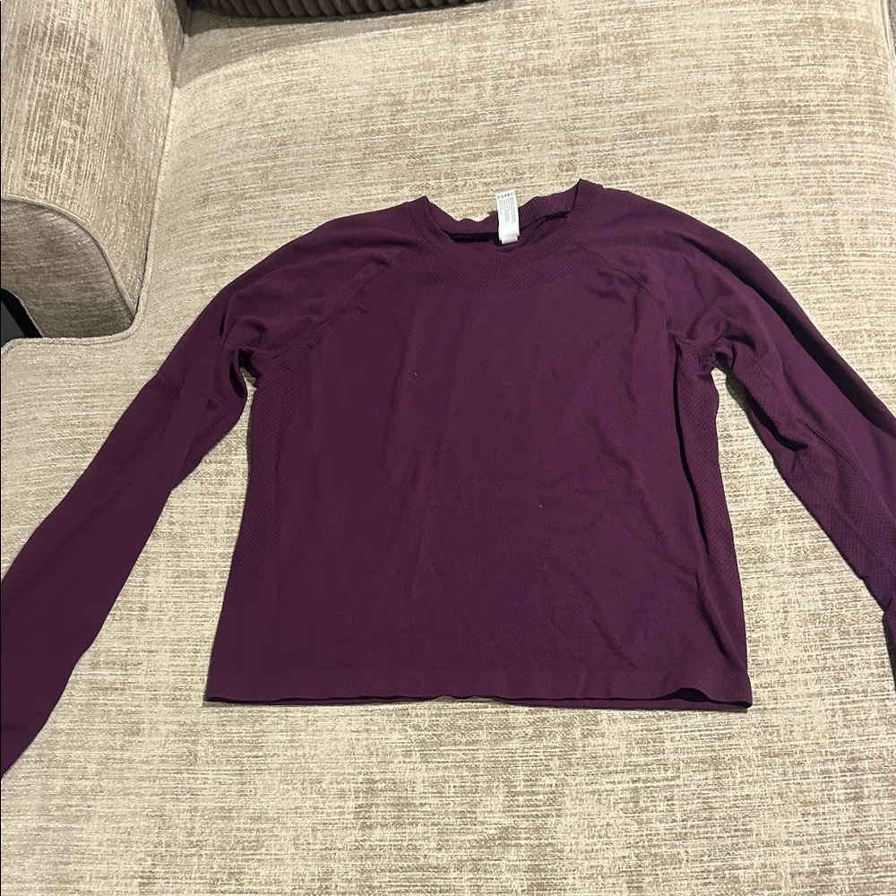 Yogalicious Purple Athletic Long Sleeve Tank